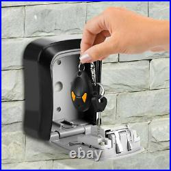 4 Digit Wall Mounted Key Safe Box Outdoor High Security Code Lock-Storage UK