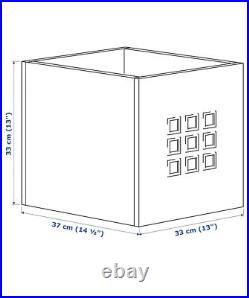 4× Ikea Stunning LEKMAN Plastic Box, White 33x37x33cm