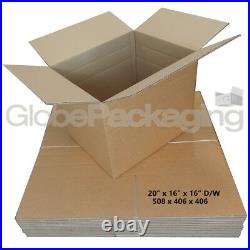 50 x LARGE DOUBLE WALL MOVING SHIPPING BOXES 20x16x16