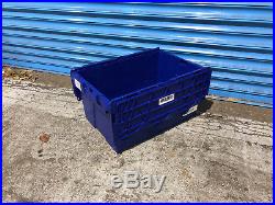 50 x Large Tote Boxes, Stackable Romoval Storage Crates, Boxes, Container