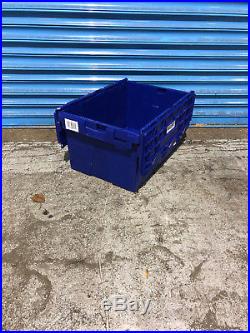 50 x Large Tote Boxes, Stackable Romoval Storage Crates, Boxes, Container