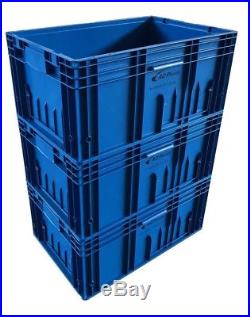 52 Ltr Heavy Duty Euro Plastic Stacking Industrial KLT Storage Containers Boxes