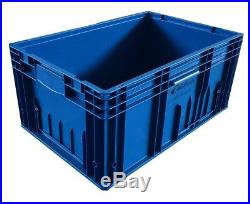 52 Ltr Heavy Duty Euro Plastic Stacking Industrial KLT Storage Containers Boxes