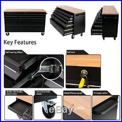 55/72Inch Tool Chest Storage Cabinet Tools Box 10/15Drawers Lockable withWheels UK