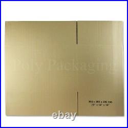 575x356x356mm/22x14x14DOUBLE WALL/LARGE Cardboard Removal Moving House Boxes