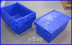 5 LARGE New Plastic Storage Crates Box Container 80L