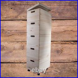 5 Tier Large Wooden Stackable Storage Boxes 40 X 30 X 123 cm Decorative Pine