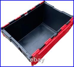 5 X Large Plastic 80 Litre Heavy Duty Storage Boxes (71 X 46 X 36.8Cm) Plastor B