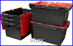 5 X Large Plastic 80 Litre Heavy Duty Storage Boxes (71 X 46 X 36.8Cm) Plastor B