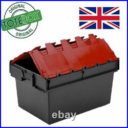5x Large heavy duty Plastic Storage box/ containers in Red- 54L