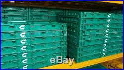 600 60x40cm Folding Stack Crates Commercial Food Grade Tough Strong bulk job lot