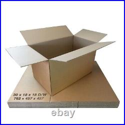 60 XX-LARGE DOUBLE WALL Cardboard Stock Boxes 30x18x18