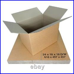 60 X-LARGE DOUBLE WALL CARTONS BOXES 24x18x18 REMOVAL