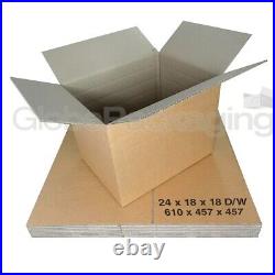 60 X-LARGE DOUBLE WALL CARTONS BOXES 24x18x18 REMOVAL