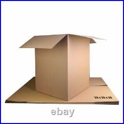 60 X-LARGE S/W CARDBOARD PACKING BOXES 20x20x28 MAXIMUM SIZE YODEL PARCELFORCE