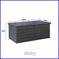 650L Outdoor Garden Storage Box Utility Chest Cushion Shed Waterproof Outside