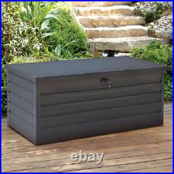 650L Outdoor Garden Storage Box Utility Chest Cushion Shed Waterproof Outside