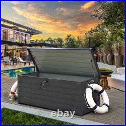 650L Outdoor Garden Storage Box Utility Chest Cushion Shed Waterproof Outside