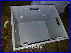 6 x Euro Container Pallet Storage Box Grey large crate