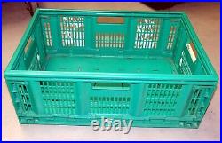 70 Sturdy PLASTIC Folding Storage Crates 60X40X23CM / 5.0cm