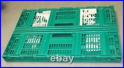 70 Sturdy PLASTIC Folding Storage Crates 60X40X23CM / 5.0cm