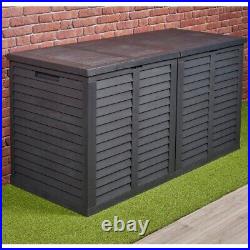 750L Garden Storage Outdoor Box Plastic Utility Chest Unit Box Waterproof Large