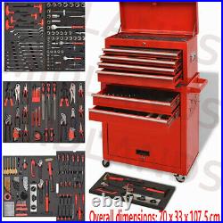 7 Layers Tool Trolley with Tools Storage Chest Box Carrier Cabinet Toolbox Pro