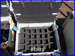 7 x Plastic Crate Click Lock Stacking Garage Car Tool boxes