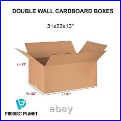 80 Brand New Removal Packaging Boxes 31x22x13 Large Storage Boxes Double Wall