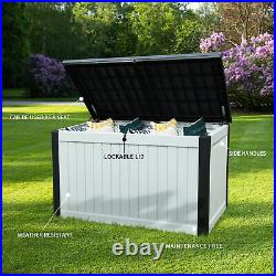 870L Extra Large Outdoor Garden Tool Storage Box Patio Utility Deck Container