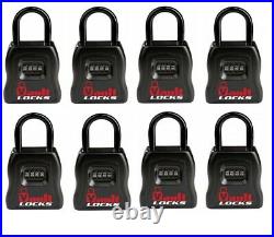 8 Pack Large & Heavy Duty Key Storage Realtor Lock Box Set Your Own Combination