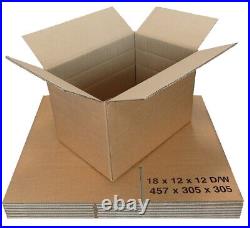 90 LARGE DOUBLE WALL CARDBOARD REMOVAL BOXES 18x12x12 OFFER