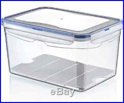 9 Litre Large Air Tight Containers Boxes Clear Plastic Food Storage Container