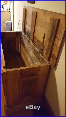 A Large Solid Pine Trunk/ Chest /storage Box