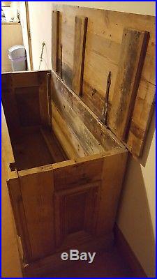 A Large Solid Pine Trunk/ Chest /storage Box