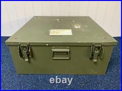 Aircraft Green Aluminium Metal Shipping And Storage Crate Box (65 x 60 x 26 cm)