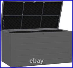 Airwave Outdoor Plastic Wood Effect Garden Storage Box, Weather/Fade Resistant