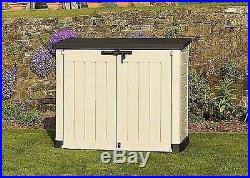 All-Weather Garden Storage Shed Extra Large Bin Box Container Bikes Lawnmowers
