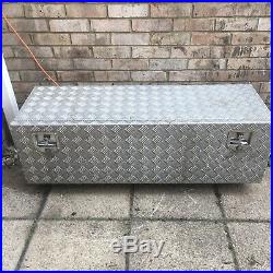 Alliminium Chequer Plate Large Storage Tool Box For Van Truck Trailer