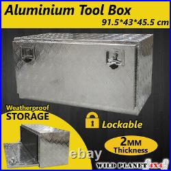 Aluminium Tool Box Large Tool Storage w Lock UTE Trailer Truck Heavy Duty Vehicl