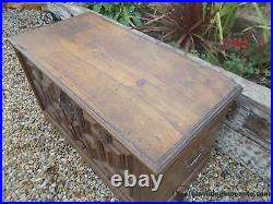 Antique French Large Wooden Chest Blanket Toy Box Storage Ref T21/242