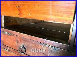Antique Large Wooden Collectors Cabinet / Filing Chest of Drawers / Storage Box