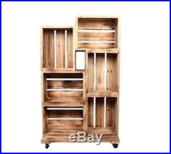 Artisan Rustic Wooden Crate Merchandiser POS Display Shop & Retail