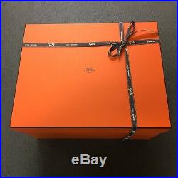 Authentic Hermes Birkin Handbag Gift Storage Box Size 39x31x22cm + Ribbon