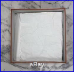 Authentic Hermes Handbag Storage Gift Box + Tissue Paper/Pillow 13.5 x 13.5 x 5