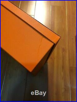 Authentic Hermes Large Empty Storage Box Birkin Kelly Herbag 14 X 11 X 4.5 Inch