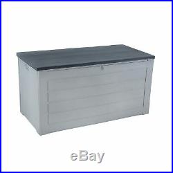 Azuma Garden Deck Box Storage Chest Outdoor Home Patio Shed Garage Plastic 680L