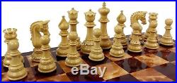 BUD ROSEWOOD Large Staunton LUXURY Chess Set Cherry Color Board Flat Storage Box