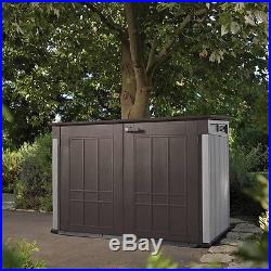 Big Garden Storage Box Large Store Space Bins Bikes Lawnmower Outdoors Tool Shed