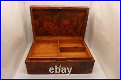 Big Wooden Jewelry Box, Large Jewelry Box With Two Storage Level, Decorative Box